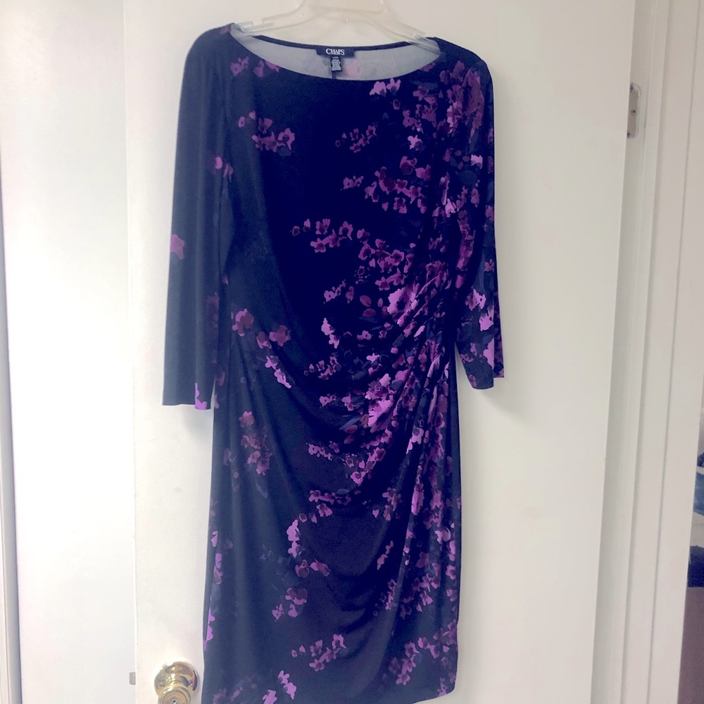 Chaps Dress 3/4 sleeve